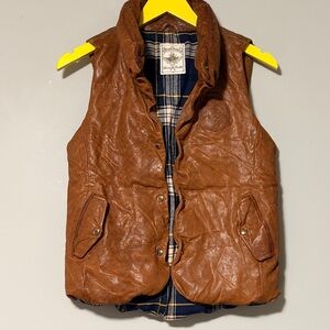 Brown Leather Vest